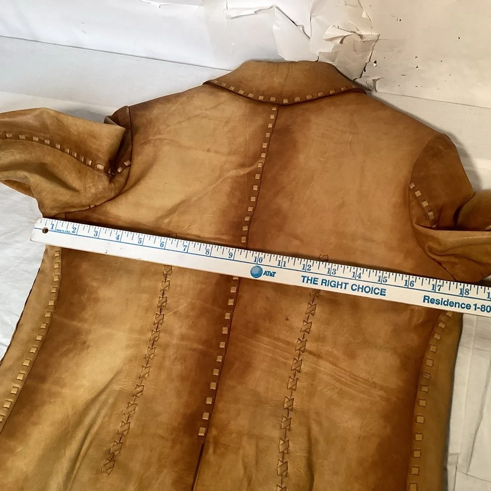 Vintage The Leather Ranch Western Leather Jacket Women’s size medium - Picture 11 of 16